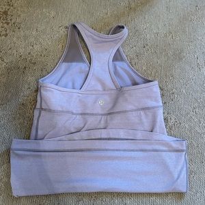 Lululemon Deep V Tank Heathered Lilac